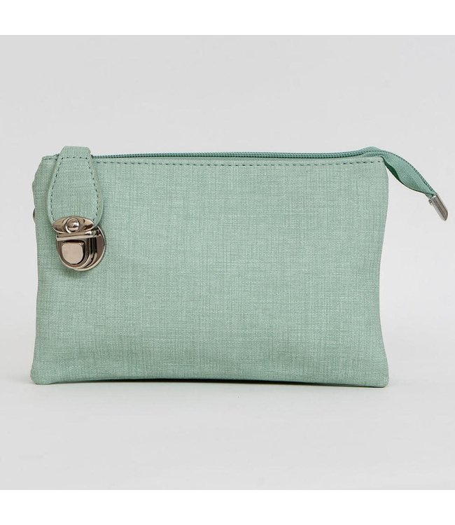 3-Sectional Crossbody/Wristlet - Mint