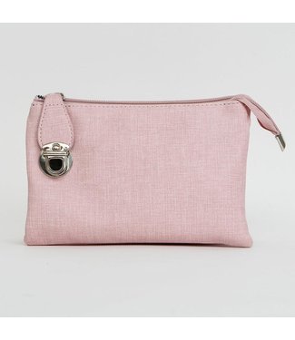 3-Sectional Crossbody/Wristlet - Pink