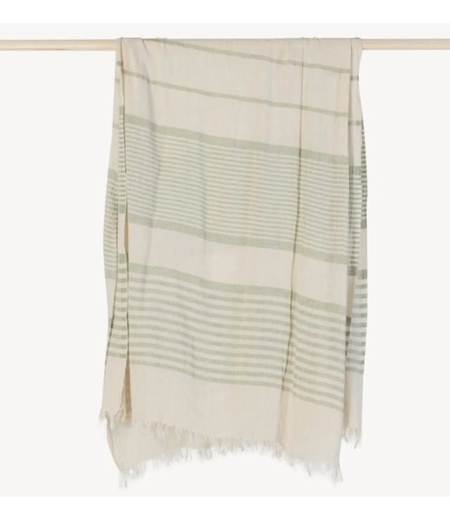 Pokoloko Turkish Towel - Sarah - Basil