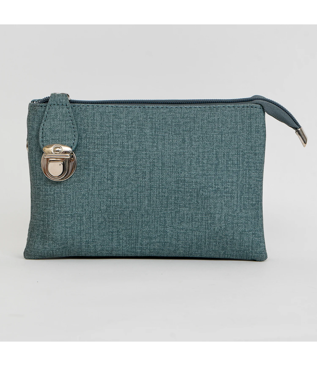 3-Sectional Crossbody/Wristlet - Blue L