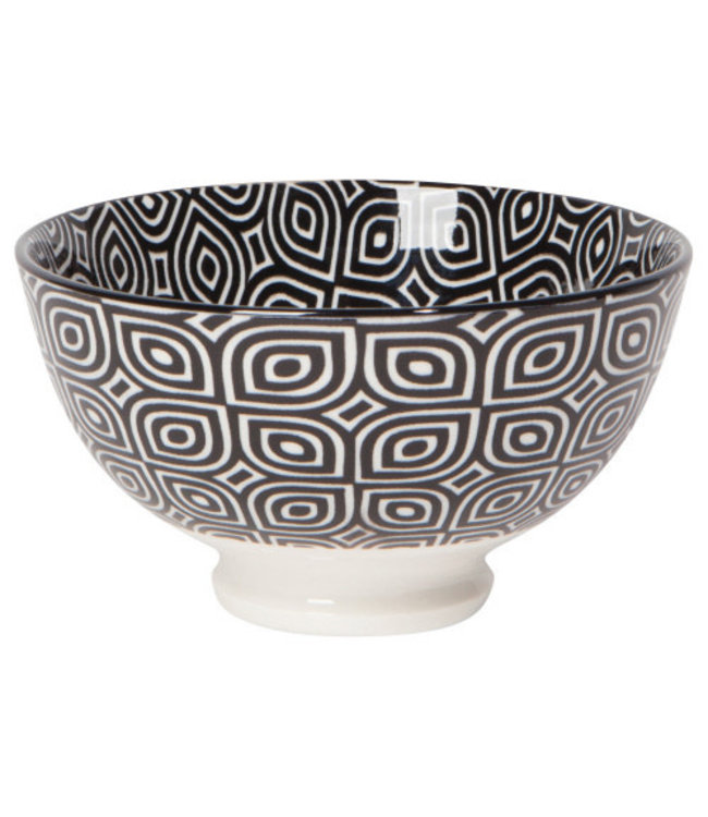 Danica Studio Bowl - 4" - Black White Geo