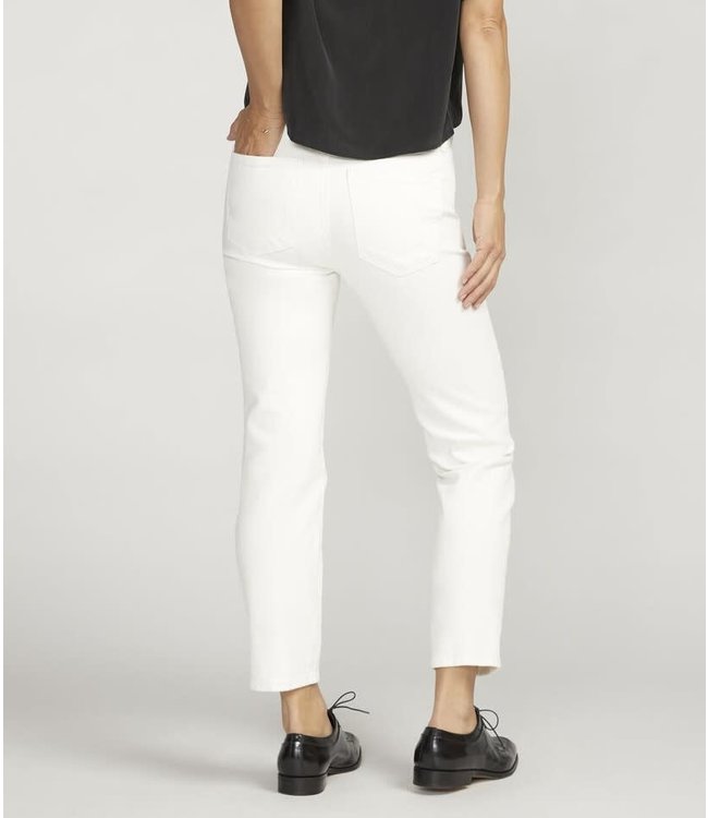 Silver Jeans Most Wanted Ankle Straight-Off White