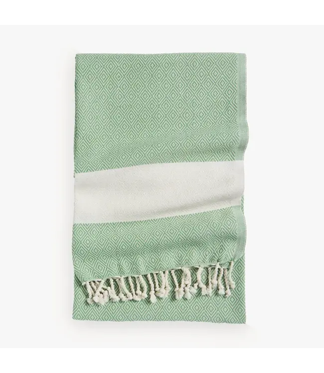 Pokoloko Turkish Towel - Diamond - Thyme