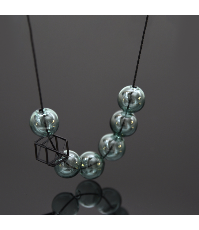 Pursuits Hex Necklace (Aqua)