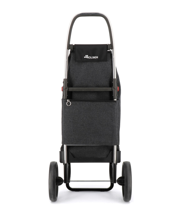 Rolser Shopping Cart - Large Wheels Foldable - Black