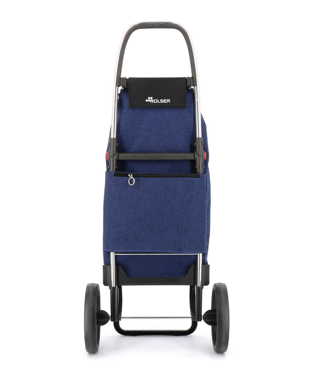 Rolser Shopping Cart - Large Wheels Foldable - Navy