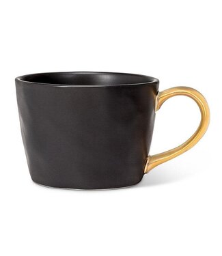 Abbott Matte Cup w/ Gold Handle - Black