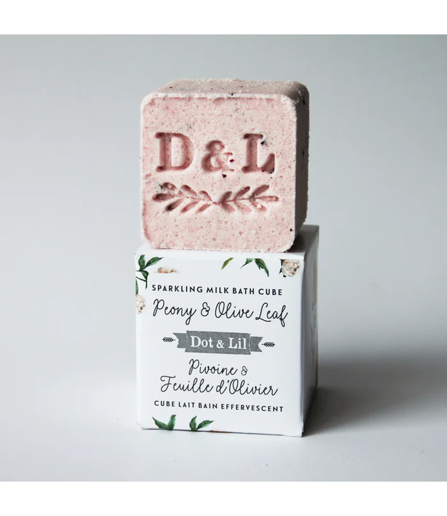 Dot & Lil Peony Sparkling Milk Bath Cube