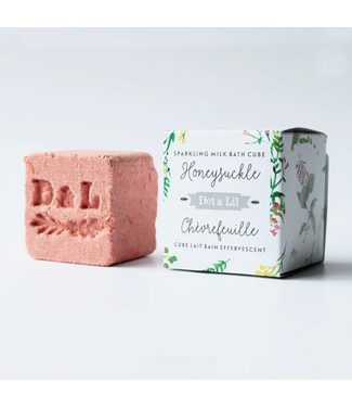 Dot & Lil Honeysuckle Sparkling Milk Bath Cube