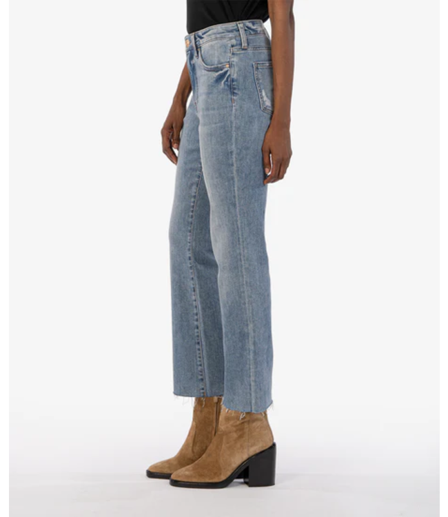 KUT Jeans Kelsey High Rise Ankle Flare - Extraordinary Light Wash