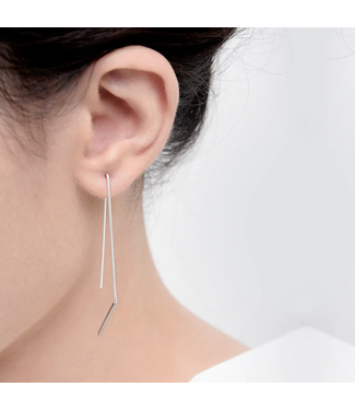 Pursuits Jagged Hoops (silver)