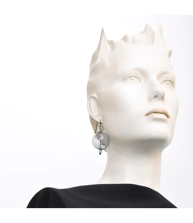 Pursuits Large Scoop Earrings - Aqua