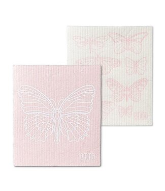 Abbott Dish Cloth - Pink Butterfly