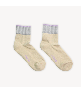 Pokoloko Pima Socks - Beige/Grey