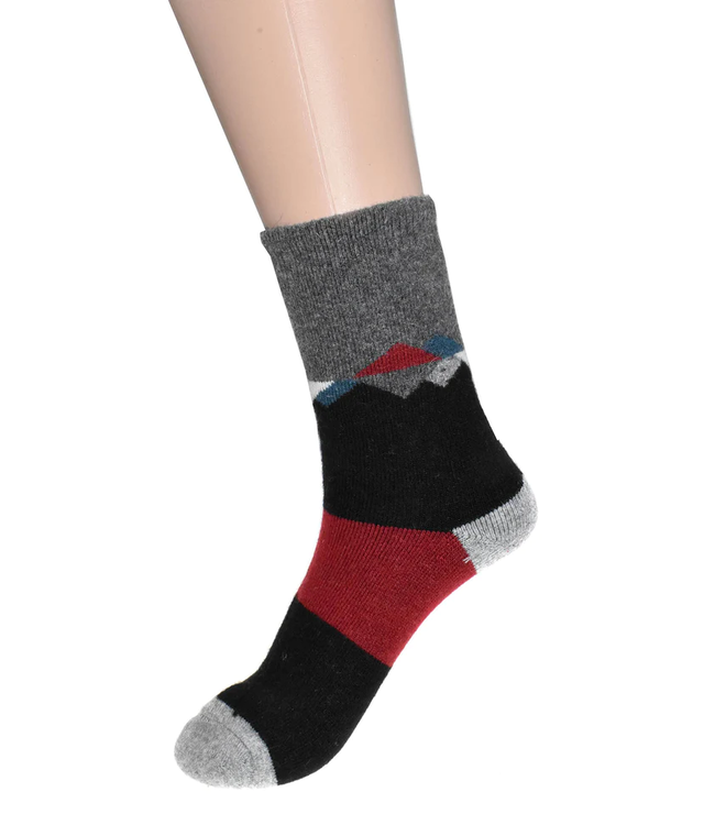 Boot Socks - Mountain - Grey/Black