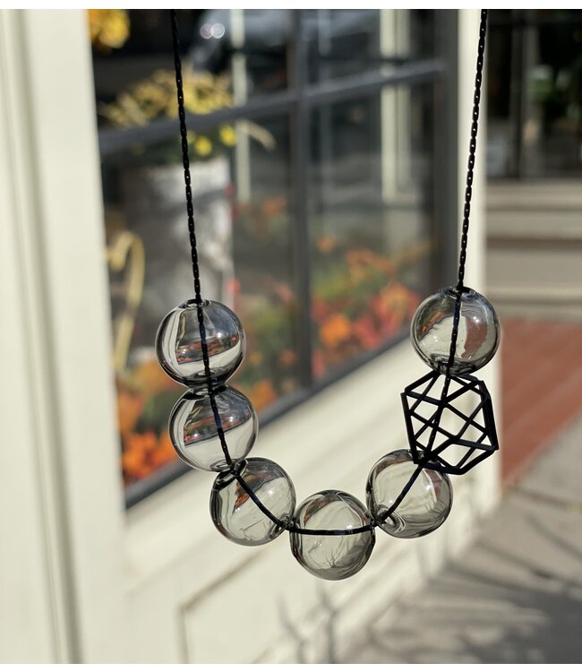 Pursuits Hex Necklace (grey)