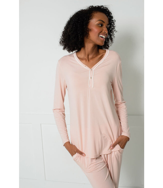 LatteLove Jogger Pajama Set - Peach Whip