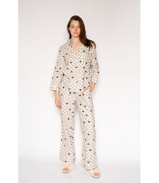 LatteLove Winter Pajama Set - Checkered Cat
