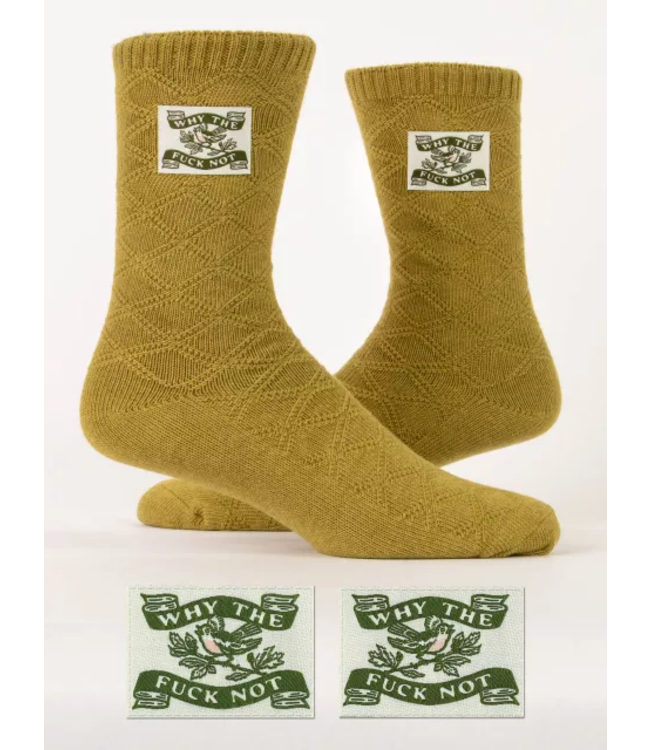 Blue Q Why the F Not Tag Socks - Men's