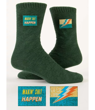 Blue Q Makin' Shit Happen Tag Socks - Men's