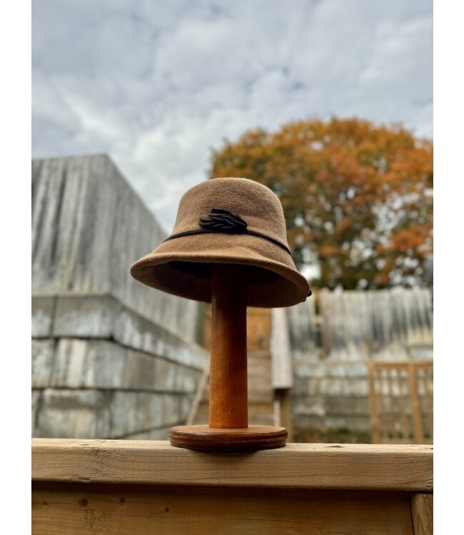 Wool Blend Cloche - Camel