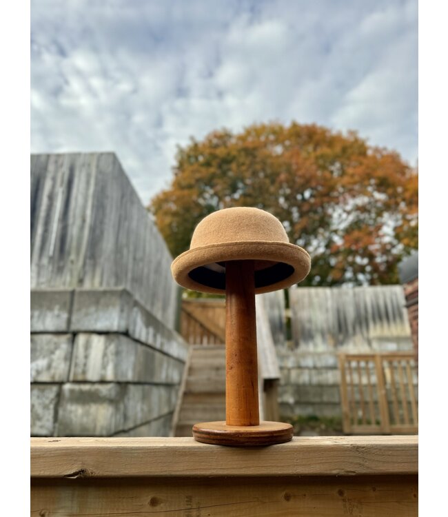 Wool Bowler Hat - Yellow