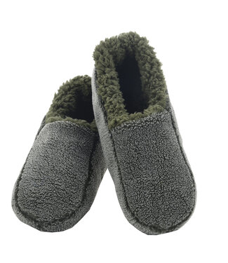Snoozies Slippers - Two Toned Men's - Green