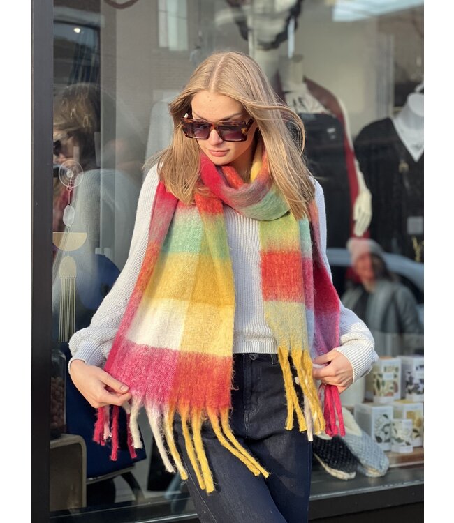 Multicoloured Cashmere Scarf - Assorted