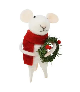 Wreath Mouse Ornament
