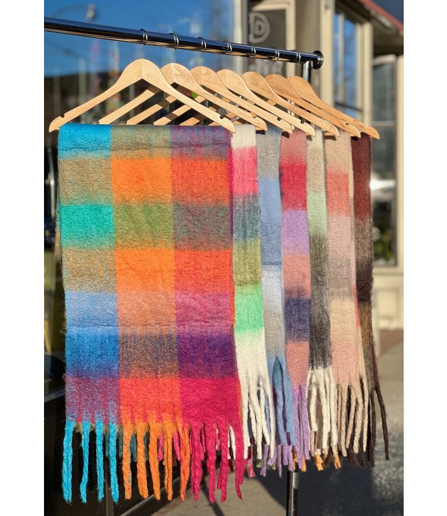 Multicoloured Cashmere Scarf - Assorted