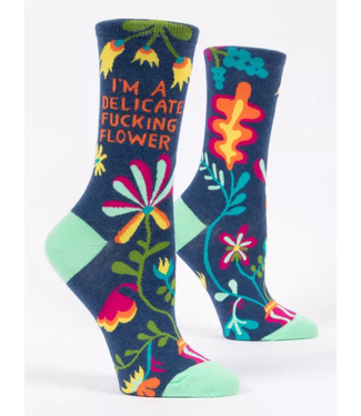 Blue Q Crew Socks - I'm a delicate flower