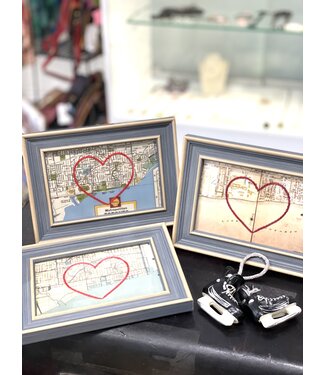 Sadie & June Toronto Beach Heart Map - Assorted
