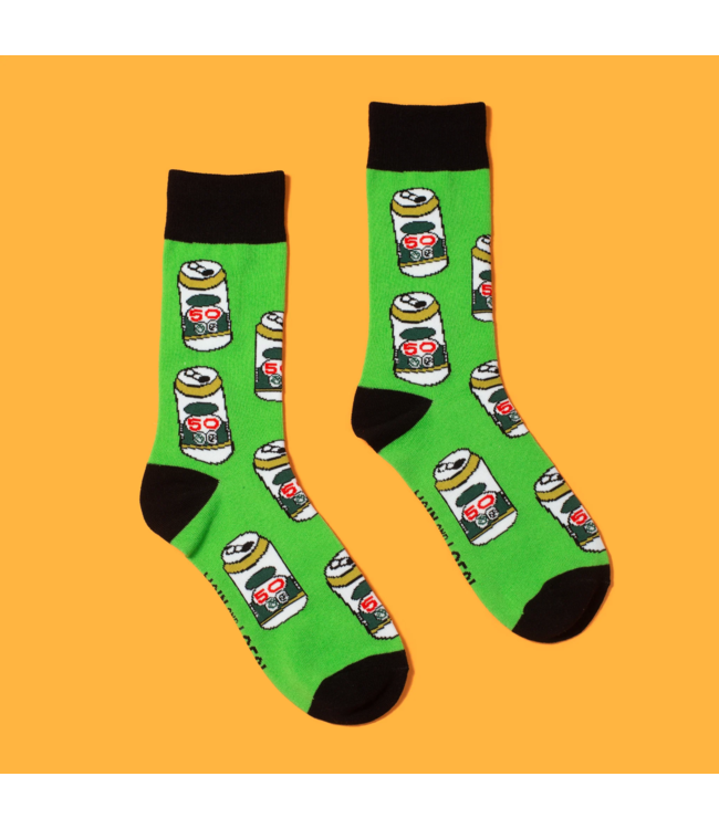 Main and Local Socks - Retro Beer Can