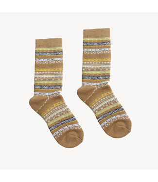 Pokoloko Alpaca Socks - Print - Multi Mocha
