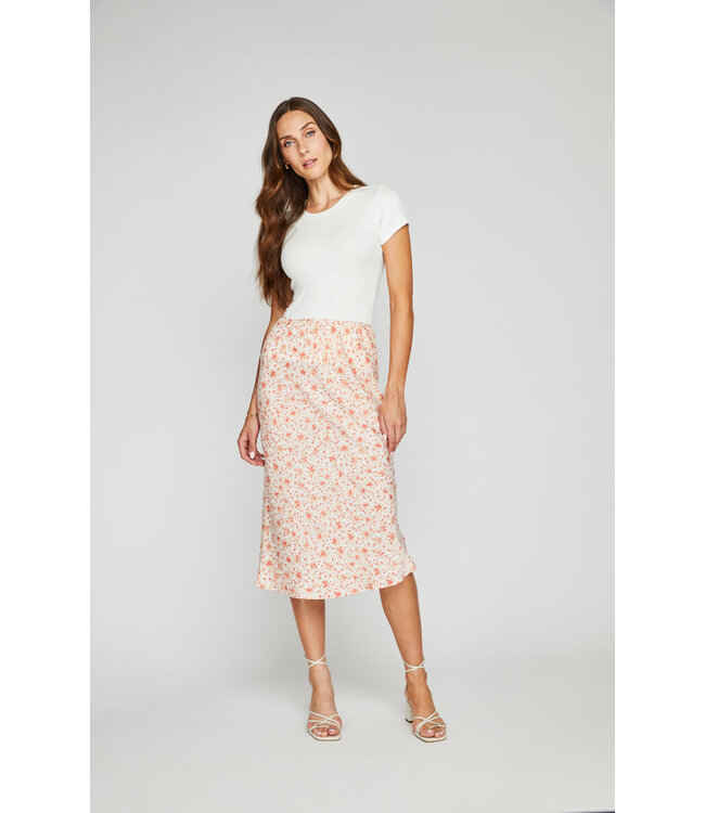 Gentle Fawn Florentine Skirt - White Ditsy