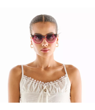 Okkia Silvia Cat Eye Sunglasses - Havana Pink
