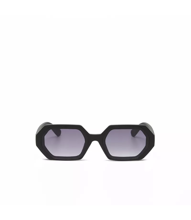 Okkia Andrea Hexagonal Sunglasses - Black