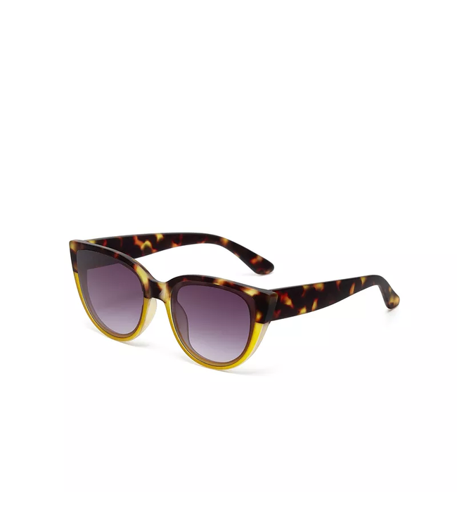 Okkia Silvia Cat Eye Sunglasses - Havana Yellow