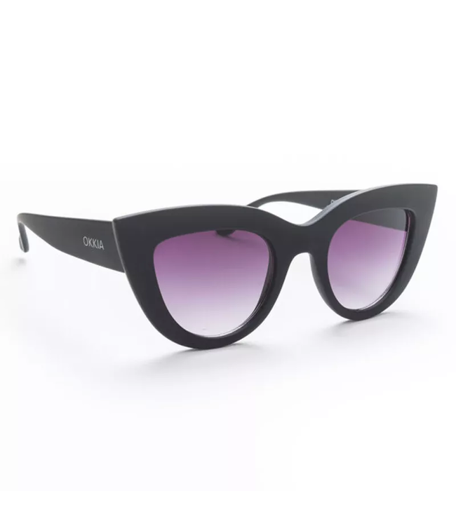 Okkia Claudia Cat Eye Sun Readers - Black
