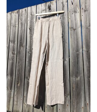 Linen Lounge Pants - Nude