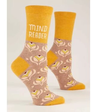 Blue Q Crew Socks - Mind Reader