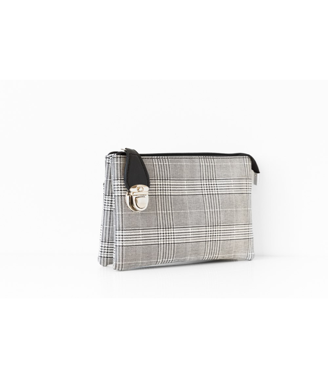 3-Sectional Crossbody/Wristlet - Plaid