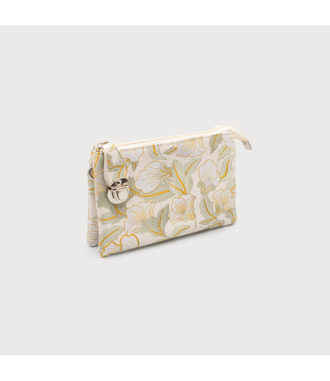 3-Sectional Crossbody/Wristlet - Floral