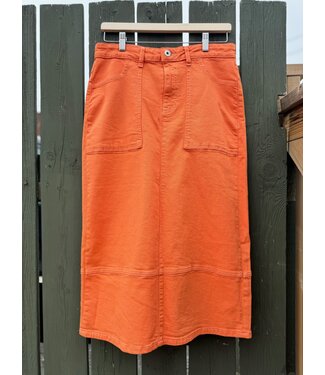 ICHI Cenny Skirt- Orange