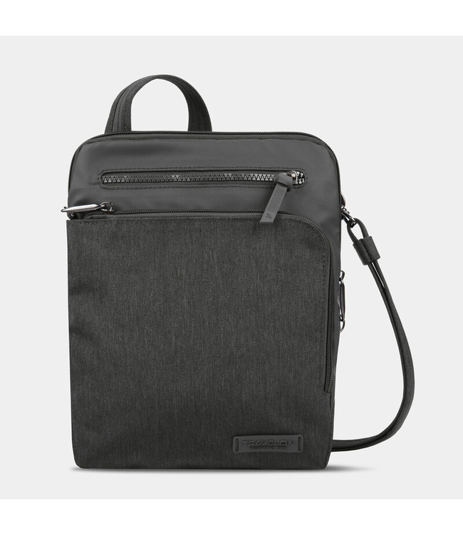 Travelon Anti-Theft Metro Small Crossbody - Gray Heather