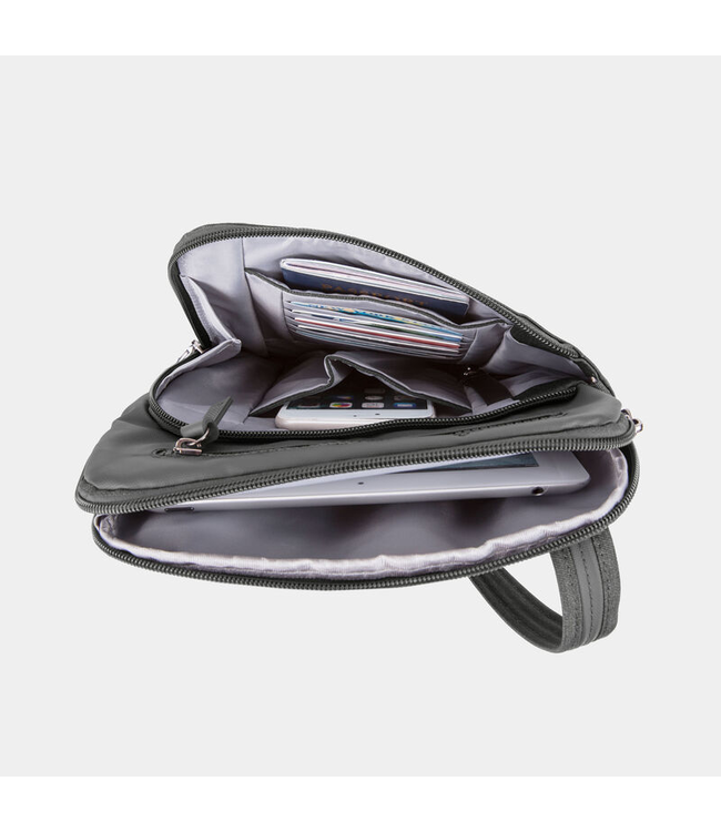 Travelon Anti-Theft Metro Small Crossbody - Gray Heather