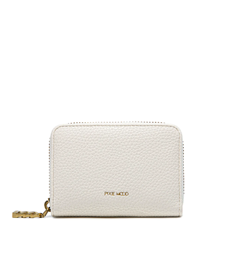 Pixie Mood Kimi Card Wallet - Cream Pebbled