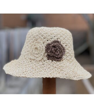 Hot Sale Leather Patch Comfortable and Delicate Hollow Straw Hat