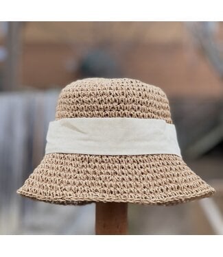 Rosie Bow Straw Hat - Natural