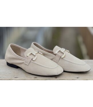 Bos&Co Macie Suede Loafers - Beige